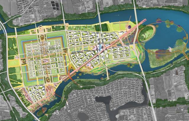 sasaki的巩华城概念规划