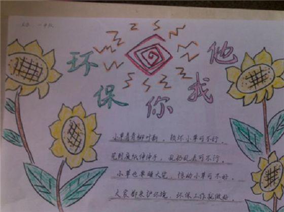 初中保护环境手抄报版面设计图