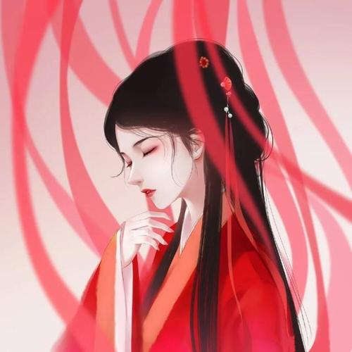 古风头像插画,画中女子姿容魅惑伤感,一眼惊艳!