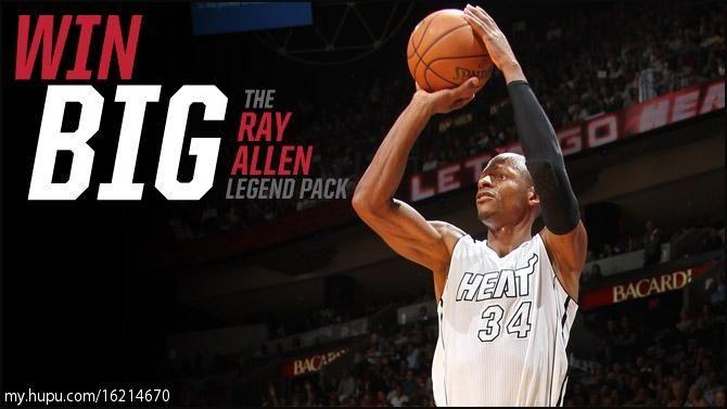 美版热火队雷阿伦 ray allen r30刺绣特别版 "白热球衣" 620裸