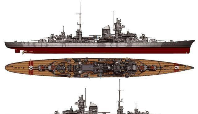 世界名舰丹麦海峡海战中的明星欧根亲王号重巡洋舰