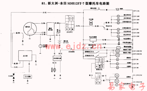 求个踏板摩托车启动线路图准确有红包