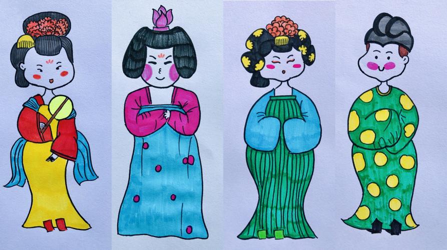 仕女图/儿童画(附过程图)_早教_母婴_母婴_早教