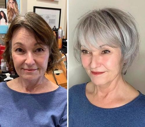 还在染你的白头发吗?发型师的一招让你惊园众人(4)