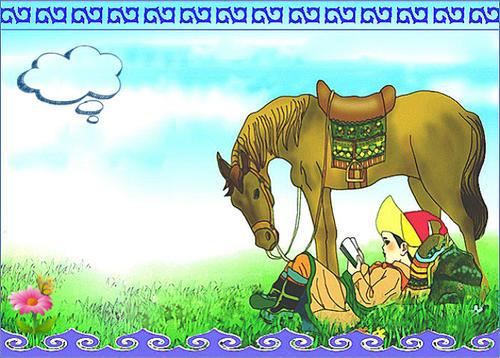 蒙古元素图案简笔画