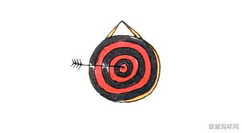 靶子简笔画画法步骤