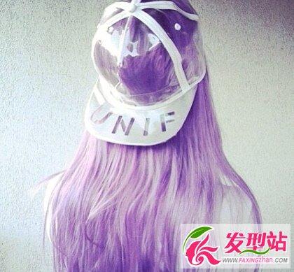 灰紫色发型图片男生头像