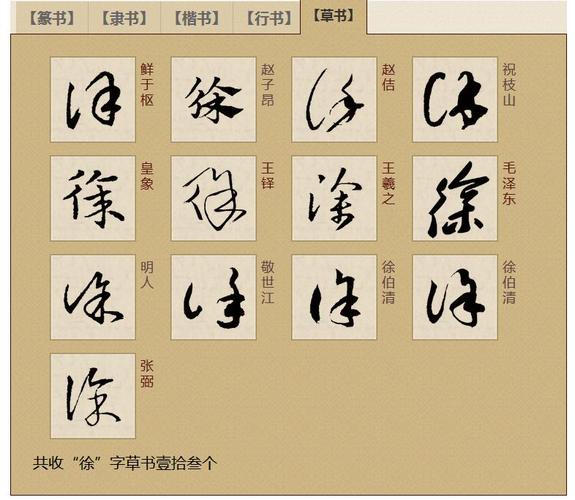 【徐】字的草书写法?