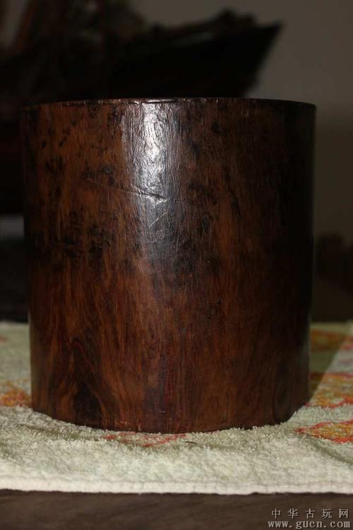 清.黄花梨笔筒(15d)