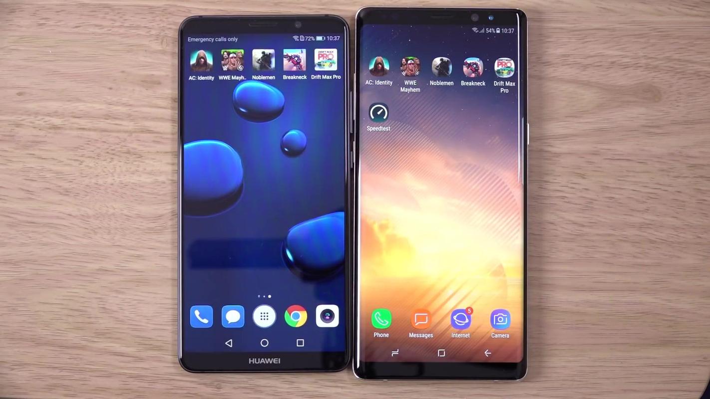 华为mate10 pro和三星note 8的对比,难道华为比不过三星?