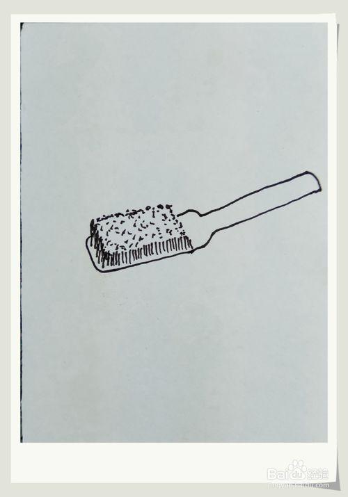 怎样画简笔画鞋刷?