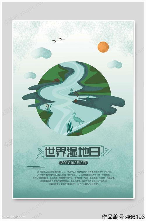 世界湿地日宣传海报