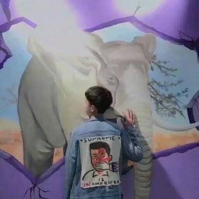 情侣头像挡脸远镜