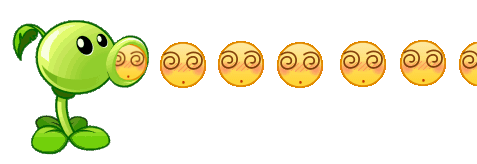 豌豆射手晕了 emoji 表情包