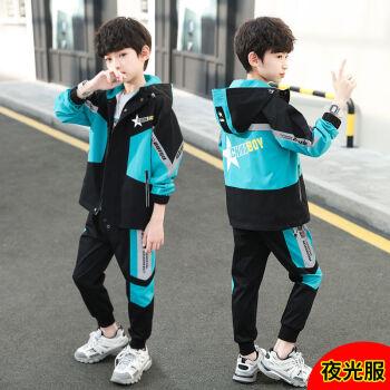 迪士尼儿童装男童秋季套装夜光服2021年春秋小孩子帅洋气韩版运动衣服