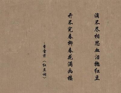 宝玉的一首《红豆词》,是精心描绘的一幅仕女图.