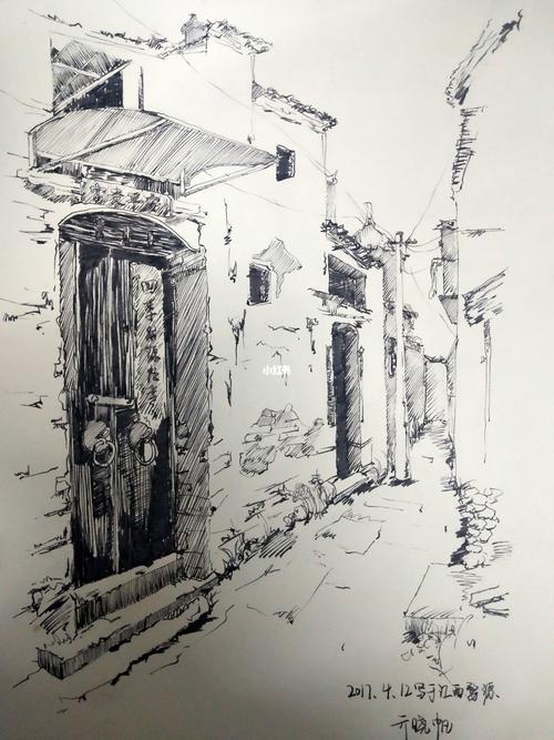 风景速写_速写_风景_文化_绘画