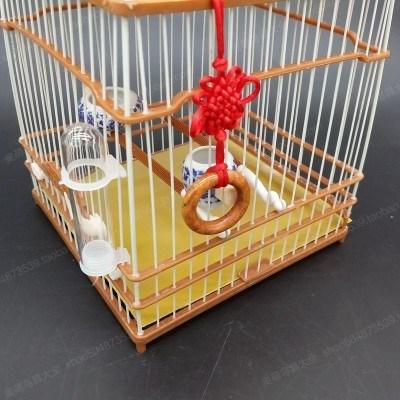 绣眼鸟笼带洗澡