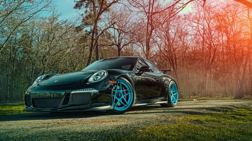 保时捷911经典跑车桌面壁纸图片