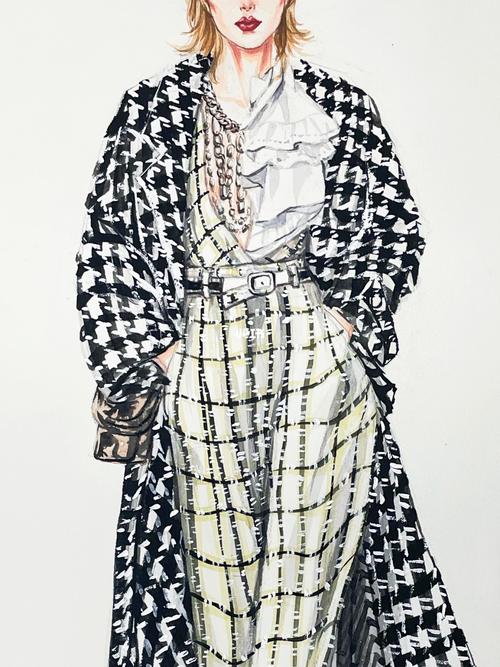 chanel fall2019_香奈儿怎么样_秀场_水彩画_服装设计