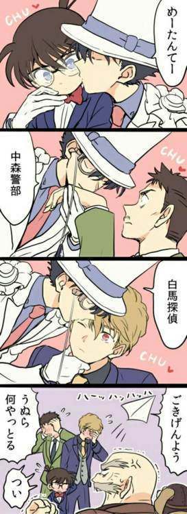 柯南和怪盗基德的5次"秀恩爱",最后还是基德略胜一筹