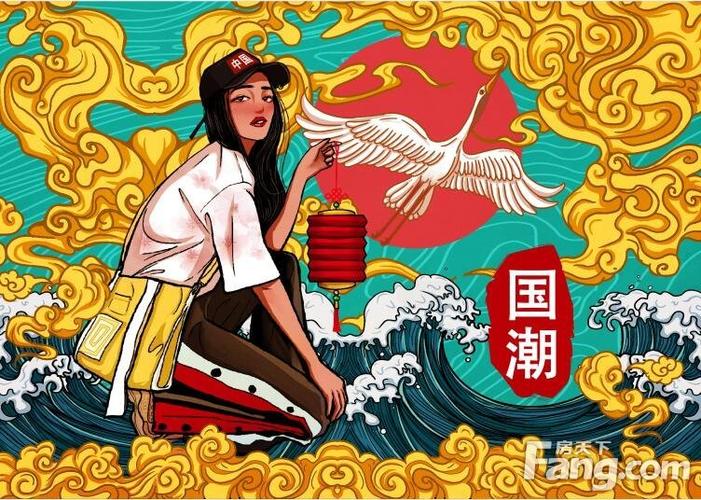 2,国潮涂鸦 t恤设计