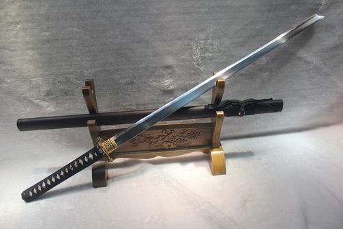 藤野忍士长刀(花纹钢古法覆土烧刃)