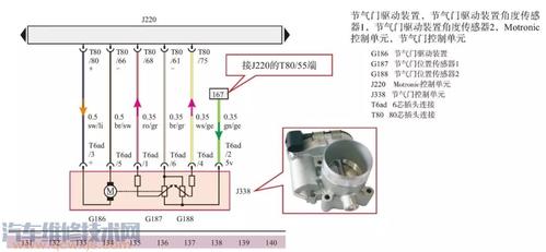 节气门控制单元结构及其工作原理节气门位置传感器电路如下图所示.
