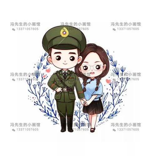 手绘头像情侣头像婚纱照q版手绘