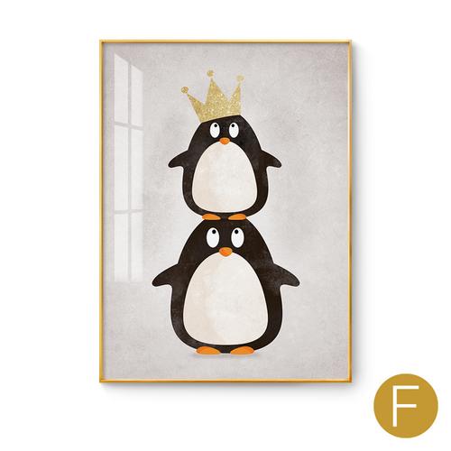 乔迁礼品儿童房装饰画现代简约男孩女孩卧室床头背景壁画北欧卡通动物