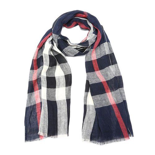 burberry/博柏利 男女通用 中性红蓝白色格纹时尚围巾围脖 3917036