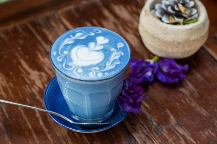 blue whale café 让你坠入一个蝶豆花渲染的蓝色迷梦
