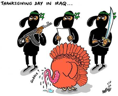 国际漫画:伊拉克的感恩节(图)