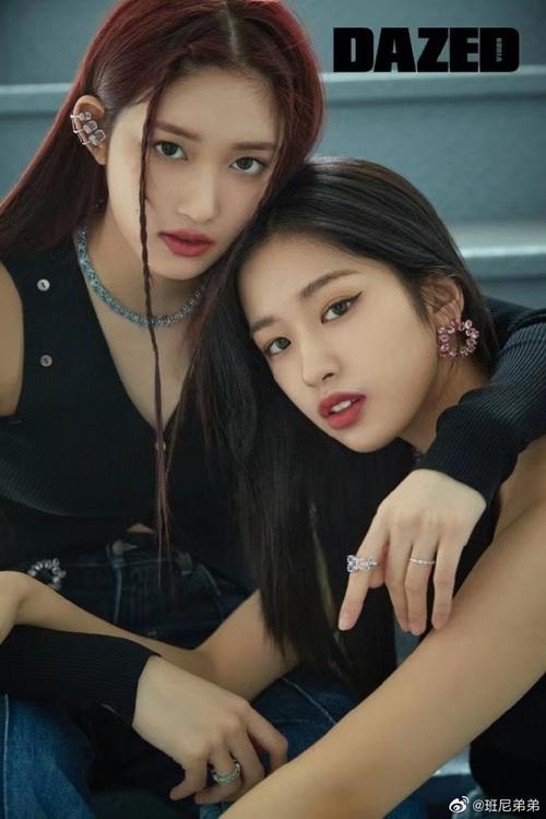 ive安宥真&李瑞《dazed》韩国版五月号公开,美女搭配美女真好看