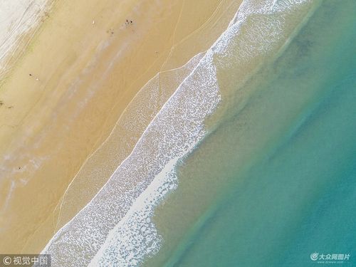 青岛俯瞰银沙滩雪浪赏海滨浩瀚旖旎