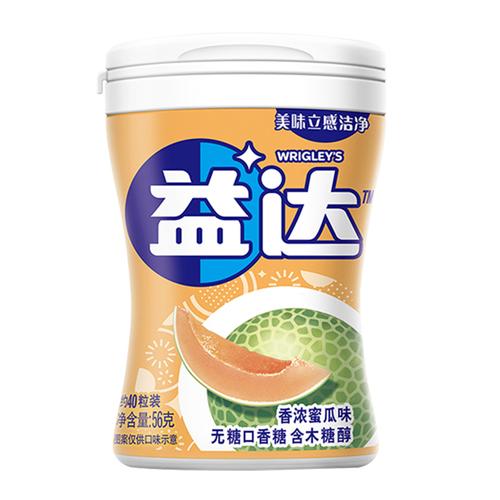 益达extra香浓蜜瓜味56g约40粒口香糖无糖木糖醇多瓶组合装大瓶随身