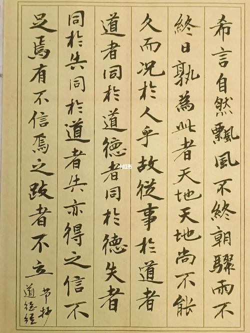 道德经_道德经_毛笔字_小楷_毛笔字自学_兴趣爱好_书法