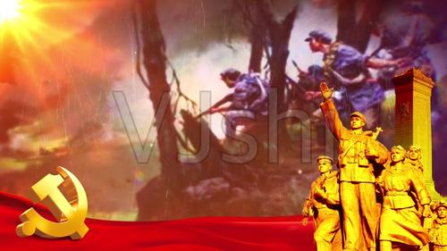 《可爱的中国》朗诵比赛背景视频