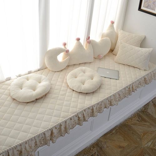 美帮汇欧式飘窗垫窗台垫装饰卧室小阳台垫子四季榻榻米地毯定做可机洗