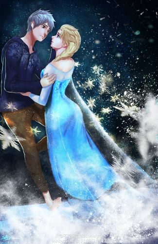 jelsa elsa jack frozen 冰雪奇缘 守护者联盟