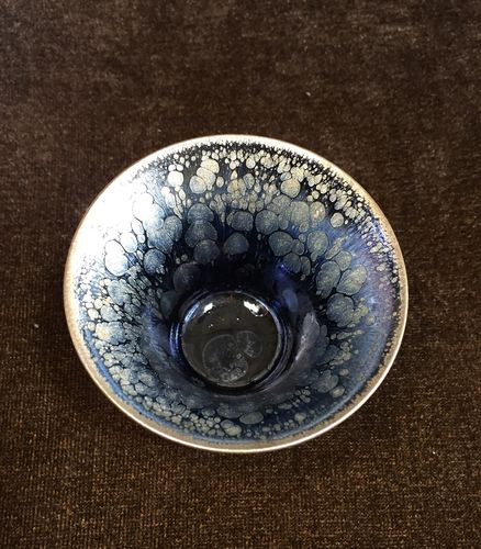 匠王桢薄胎妙罗希李光熙同款精品油滴建盏主人茶杯