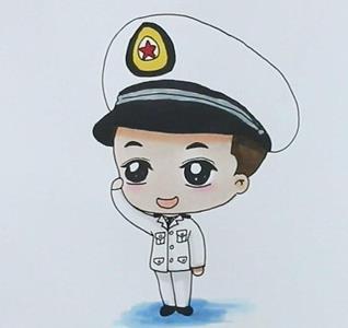 海军男生头像卡通