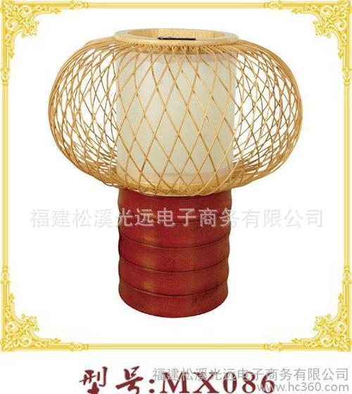 精美竹制灯笼纯竹制台灯床头灯工艺竹灯手工编织灯笼mx086吧