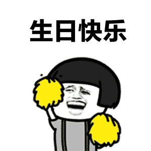 搞笑gif动态图:生日快乐祝福语表情包