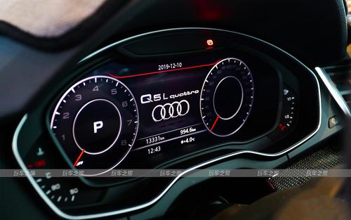 奥迪q5l升级原厂全液晶仪表 刷sq5运动布局 开机画面