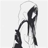 伤感女qq头像黑白动漫