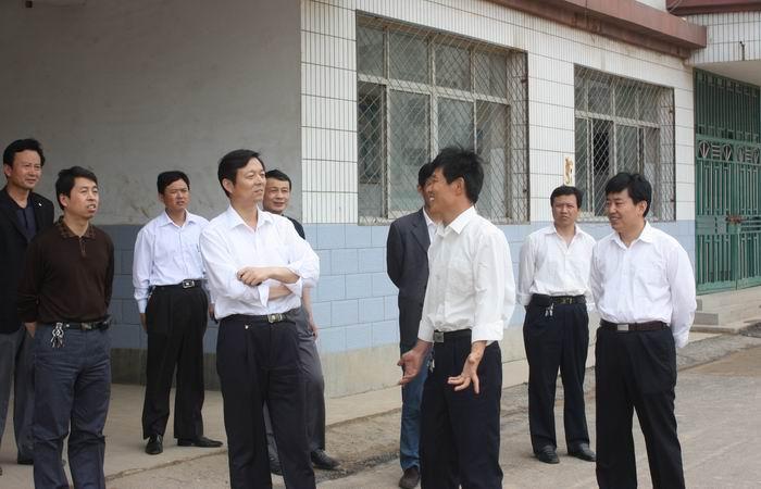 县领导视察阳谷实验中学