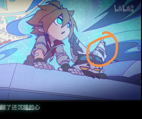 从安迷修成长几岁后在学习骑士道的过程中可以发现师父的耳朵缠着绷带