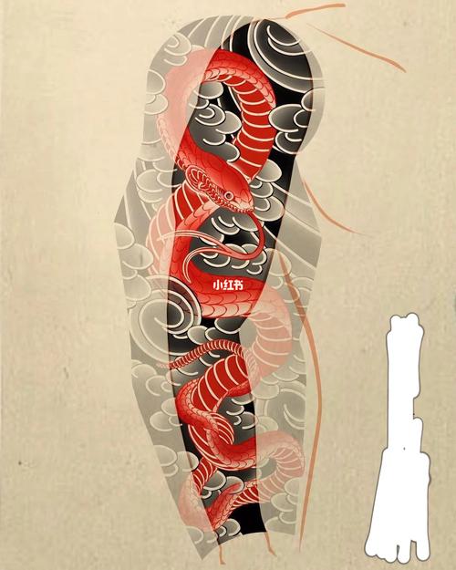 日式老传统花臂纹身手稿_纹身_海东青纹身_美妆_彩妆