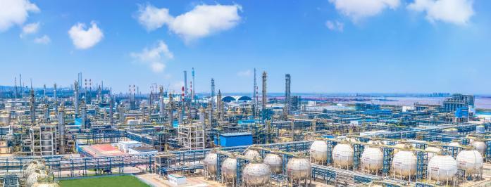 图为位于江苏省连云港市的盛虹石化产业园区.(资料照片)